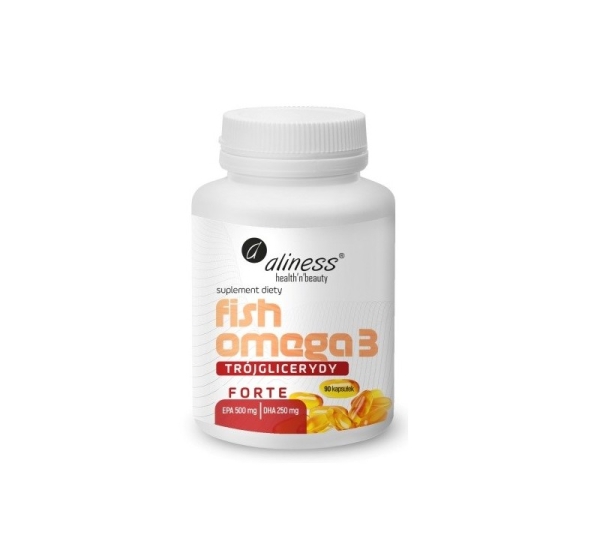 ALINESS Fish Omega 3 FORTE 500/250mg – dietary supplement – 90 capsules