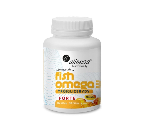 ALINESS Fish Omega 3 FORTE 500/250mg – dietary supplement – 60 capsules