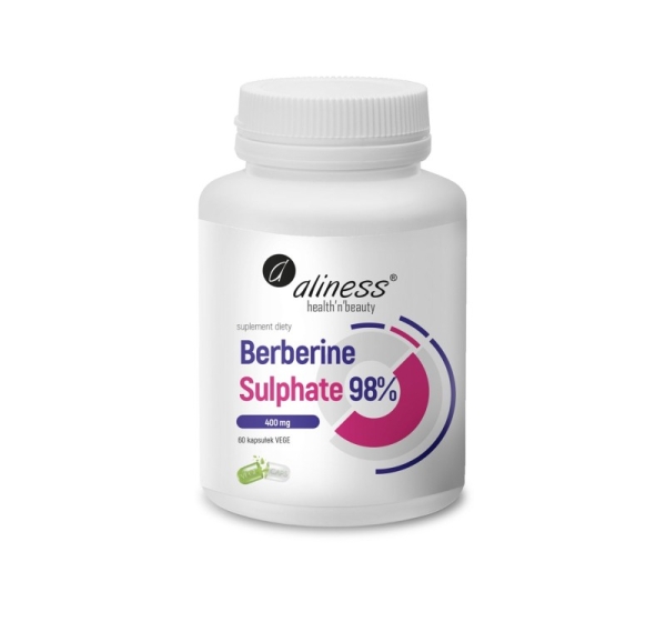 ALINESS Berberine Sulphate 98%, 400 mg – dietary supplement – 60 capsules