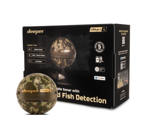 Deeper Smart Sonar Chirp+4 | Sonar | Wi-Fi | Green/Brown