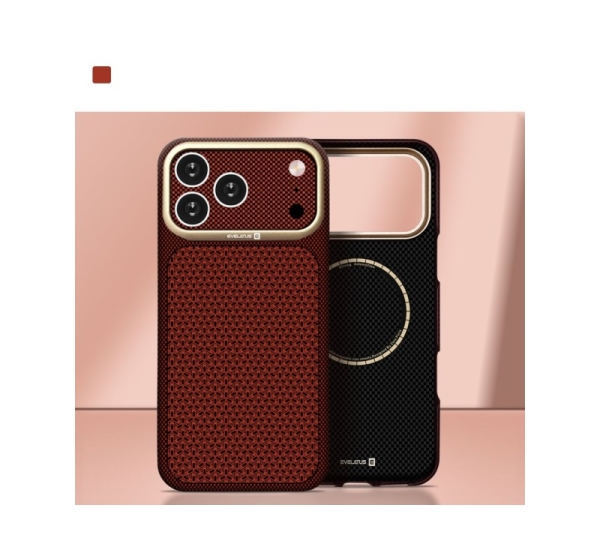 Evelatus Apple iPhone 18 Pro Carbon Premium Edition MagSafe case Burgundy