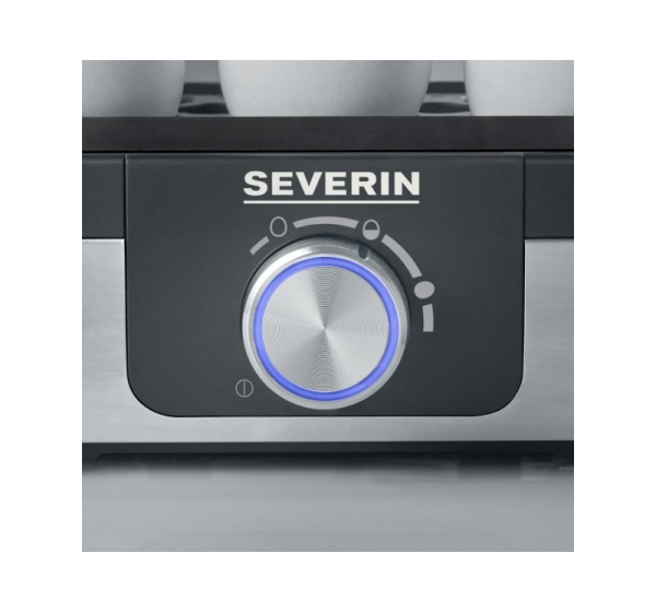 Severin EK 3163 3 egg(s) Black, Stainless steel, Transparent