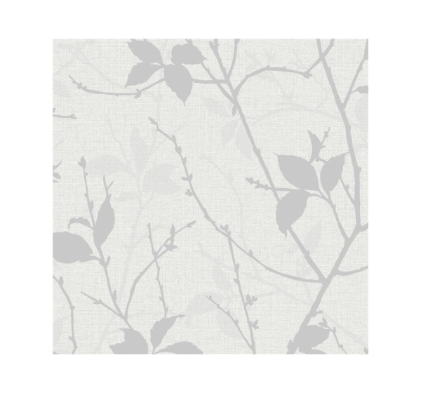 WALLPAPER 122433 BELLE WHITE/SILVER