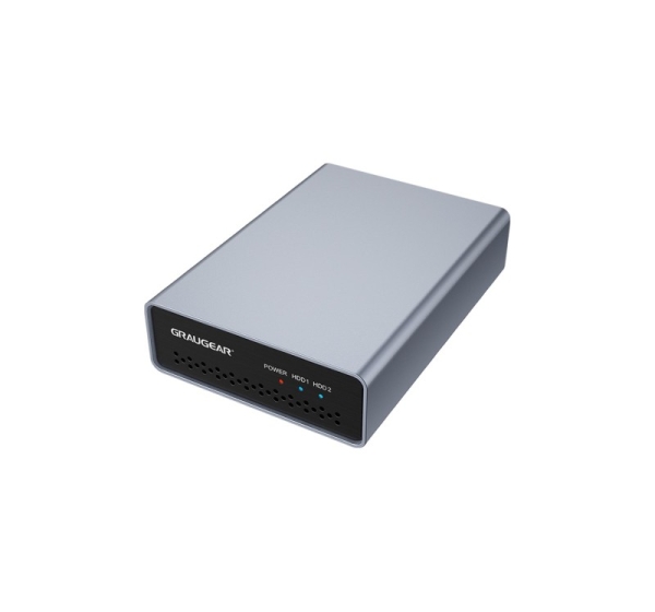 GRAUGEAR G-25RD2-AC-10G storage drive enclosure HDD/SSD enclosure Silver 2.5"