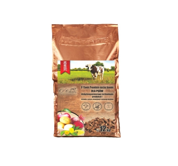 O'CANIS Premium Beef with millet, potatoes, and red beetroot - dry dog food - 12kg