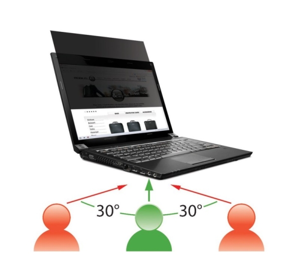 Mobilis 016233 display privacy filter 39.6 cm (15.6") Laptop Frameless display privacy filter