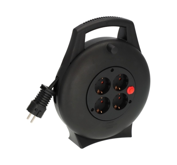 Brennenstuhl 1093900 power extension 10 m 4 AC outlet(s) Indoor Black