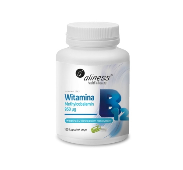 ALINESS Vitamin B12 Methylcobalamin 950 µg – dietary supplement – 100 capsules