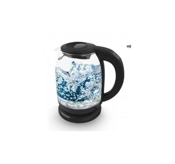Esperanza EKK027 electric kettle 1.7 L 2200 W Black, Transparent