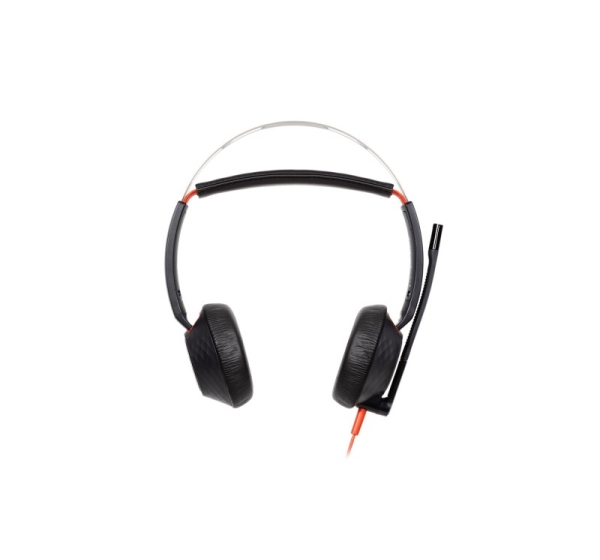 HP Poly Blackwire 5220 Stereo USB-C Headset +3.5mm Plug +USB-C/A Adapter (Bulk)