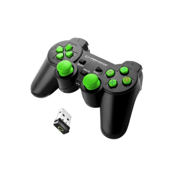 Esperanza EGG108G Gaming Controller Gamepad PC,Playstation 3 Analogue / Digital USB 2.0 Black,Green