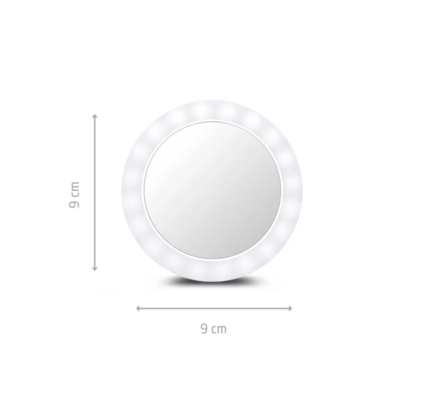 Ecomed 23603 makeup mirror Freestanding Round White