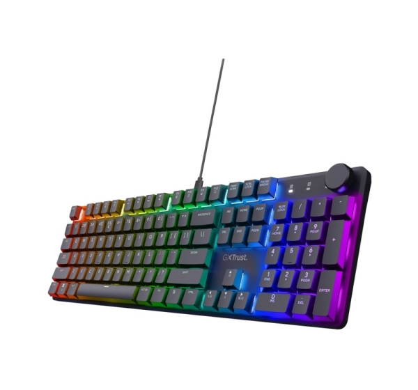 Trust GXT 866 TORIX keyboard Gaming USB QWERTY US International Black