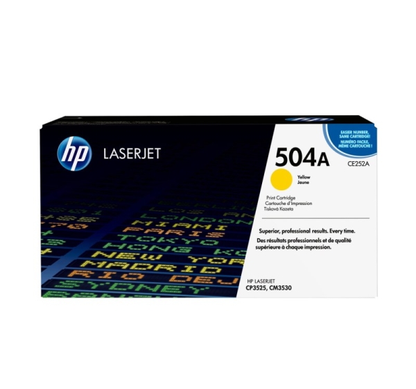HP 504A Yellow Original LaserJet Toner Cartridge