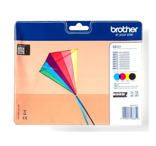 Brother Genuine LC223VALBP Ink Cartridge Multipack