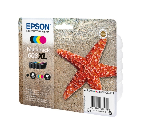 Epson C13T03A64010 ink cartridge 1 pc(s) Original High (XL) Yield Black, Cyan, Magenta, Yellow