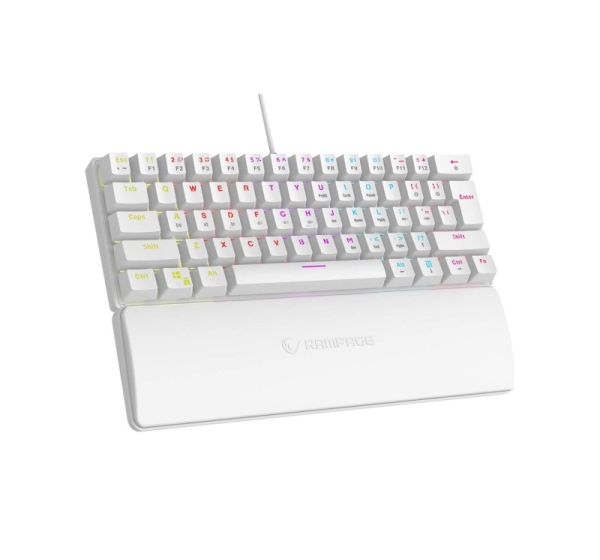 RAMPAGE PLOWER K60 Mechanical Keyboard White