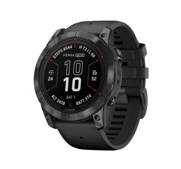 Garmin fēnix 7X Pro 3.56 cm (1.4") MIP 51 mm Digital 280 x 280 pixels Touchscreen Black Wi-Fi GPS (satellite)