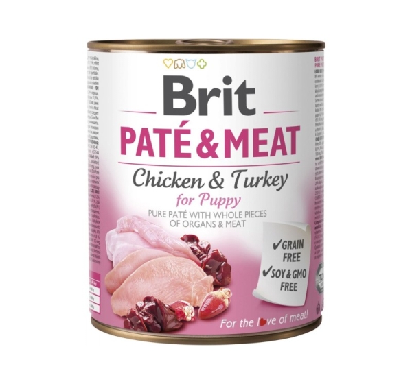 BRIT Paté & Meat Puppy - 800g