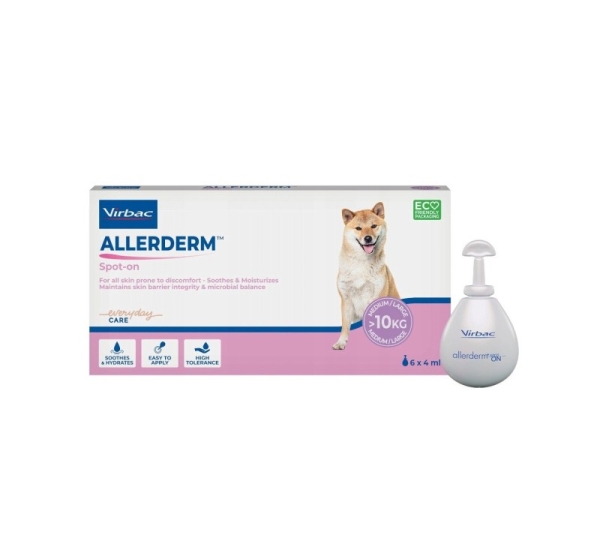 VIRBAC Allerderm Spot On - product for dogs - 6x4ml