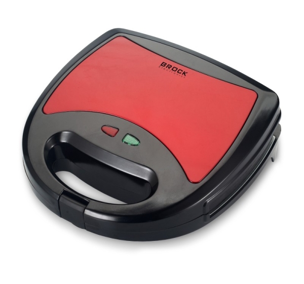 Brock SSM 2003 RD 3 in 1 Sandwich/Waffle Maker And Grill 750W, Black/Red