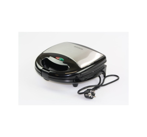 Brock SSM 2004 SS 3 in 1 Sandwich/Waffle Maker And Nutlet Makerl 750W, Black/Steel