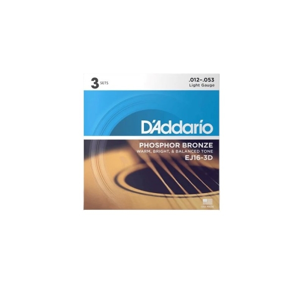 D'Addario EJ16 - acoustic guitar strings (12–53)