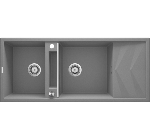 2-bowl magnetic granite sink with drainer