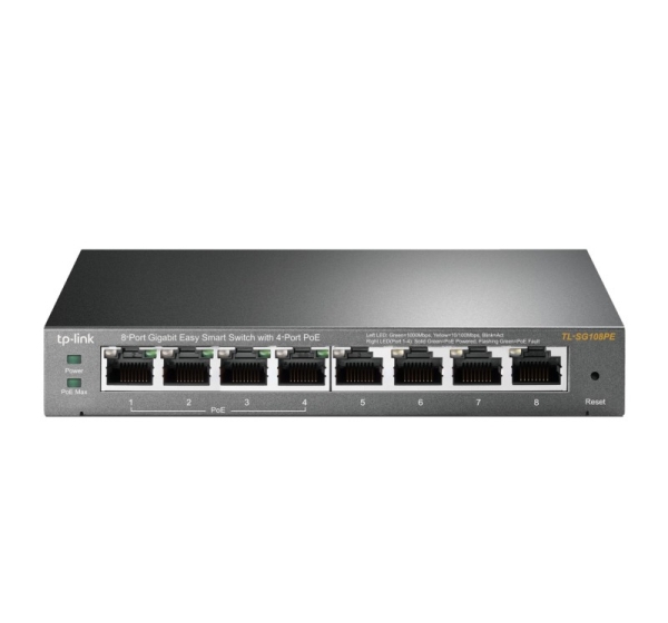 TP-Link 8-Port Gigabit Easy Smart Switch with 4-Port PoE