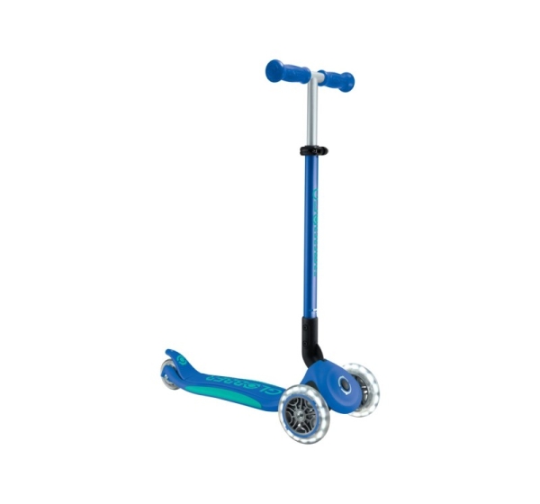 Globber Primo Foldable Plus Lights Kids Classic scooter Blue, Navy