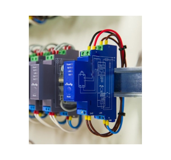 Shelly SHELLY_PRO_DIMMER_0/1-10V_PM dimmers Built-in Dimmer Blue