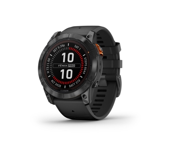 Garmin fēnix 7X Pro 3.56 cm (1.4") MIP 51 mm Digital 280 x 280 pixels Touchscreen Grey Wi-Fi GPS (satellite)