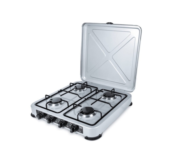 PROMIS KG400 Four-burner gas stove silver