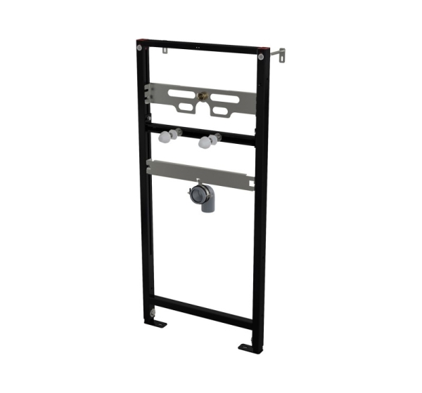 Concealed frame for urinal
