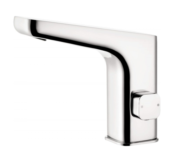 Touchless washbasin mixer with temperature control - 4xAA