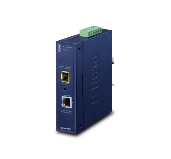 PLANET Industrial 1-Port network media converter Internal Blue