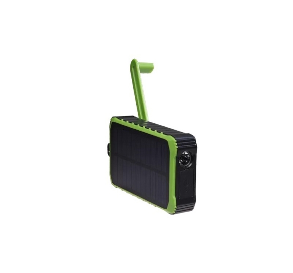 Denver PSO-10012 10000mAh Solar Power Bank with Handle Dynamo