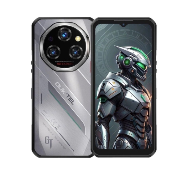 Oukitel WP62 6,58" Smartphone Dual SIM Android 15 5G USB Type-C 16 GB 512 GB 11000 mAh Silver