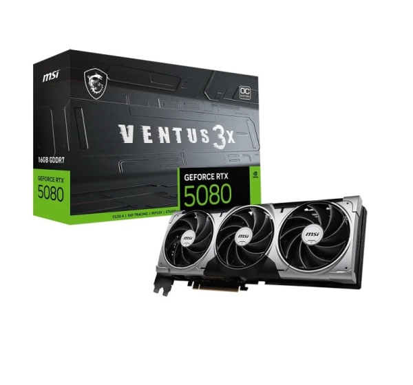 MSI RTX 5080 16G VENTUS 3X OC BLACK graphics card