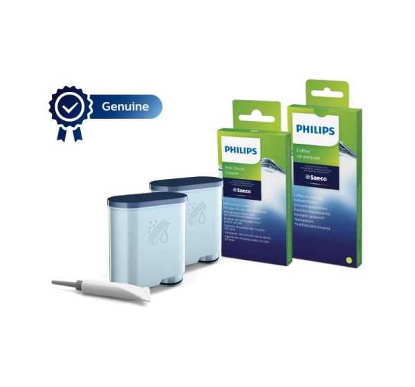 Philips Maintenance kit CA6707/10 Same as CA6707/00 Total protection kit 2x AquaClean Filters & Grease 6x Milk