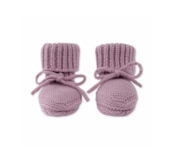 Lodger Slipper merino vilnas čībiņas, Mauve, 0-6m