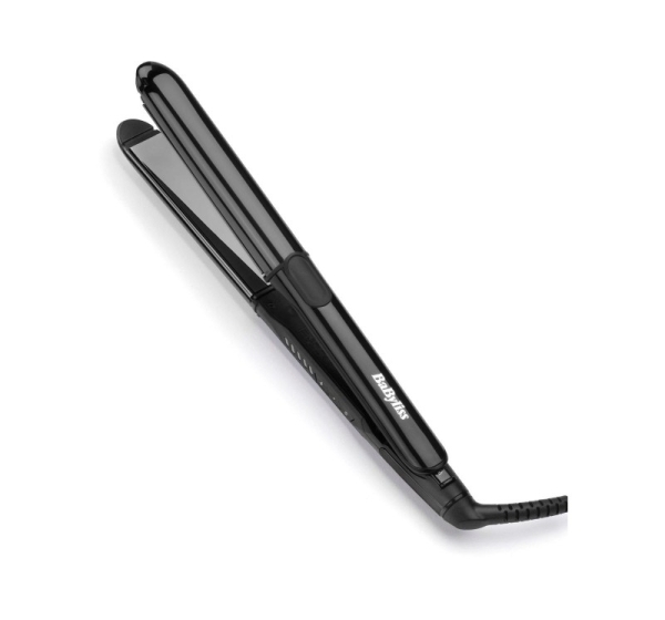 BaByliss Straight &amp; Curl Titanium profesionālais matu taisnotājs, melns