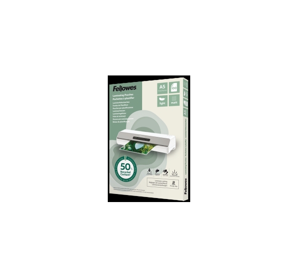 Laminēšanas plēves Fellowes Eco 100gab Matte A5