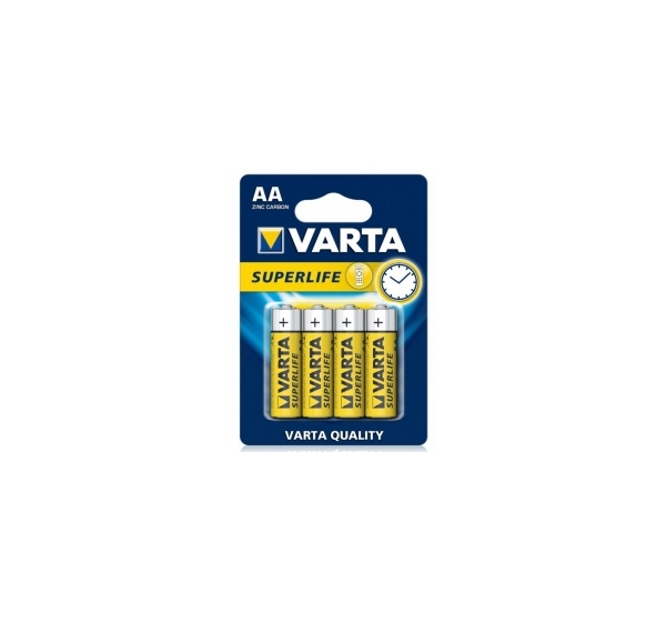 Baterija Varta AA SuperLife Zinc Carbon 4 Pack