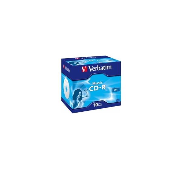Matricas CD-R Audio Verbatim 80Min Music 10 Pack Jewel