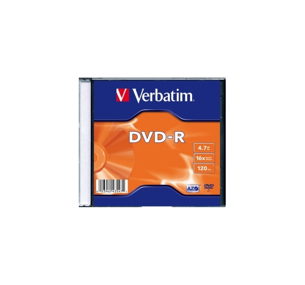 Matricas DVD-R AZO Verbatim 4.7GB 16x, 20 Pack Slim