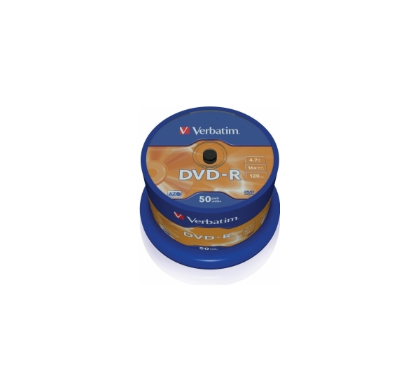 Matricas DVD-R AZO Verbatim 4.7GB 16x 50 Pack Spindle