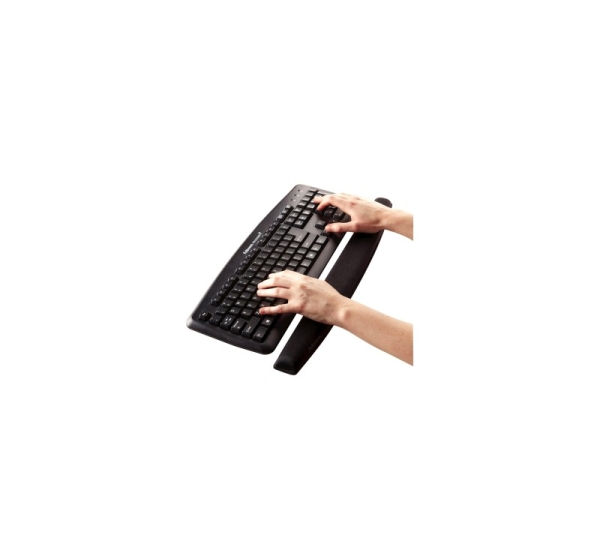 Klaviatūras paliktnis Fellowes Memory Foam Wrist Rest Black