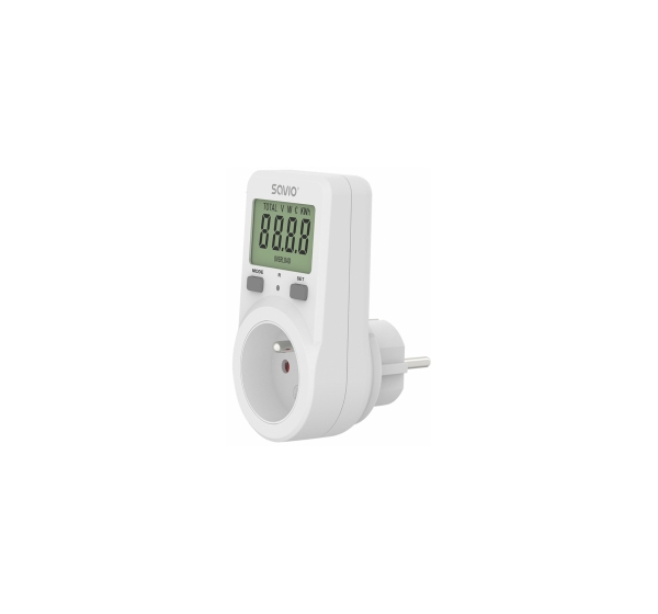 Elektriskais skaitītājs Savio Power Meter with LCD Screen