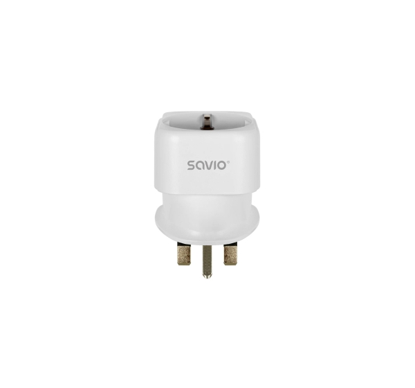 Strāvas adapteris SAVIO Travel adapter EU socket – UK plug